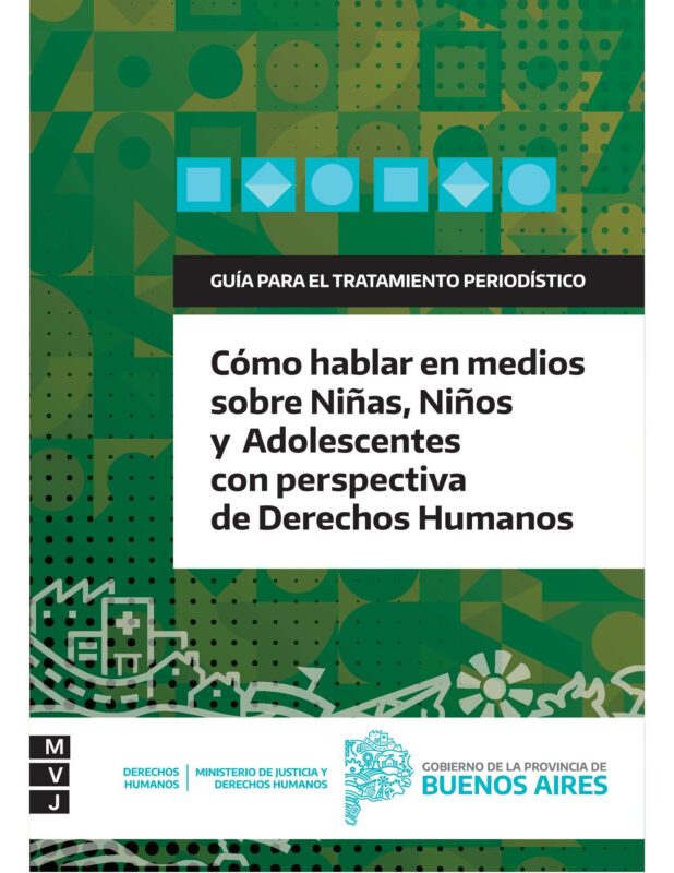 Tapa Guia de Herramientas para tratamiento en medios sobre Niños, Niñas y Adolescentes con perspectiva de derechos humanos